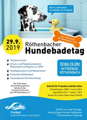 Bild zur Veranstaltung: Hundebadetag Röthenbach 2019