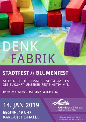 Bild zur Veranstaltung: DenkFabrik Stadtfest // Blumenfest