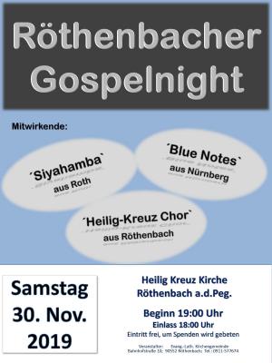 Bild zur Veranstaltung: Röthenbacher Gospelnight 2019